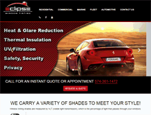 Tablet Screenshot of eclipsewindowtintingelkhart.com